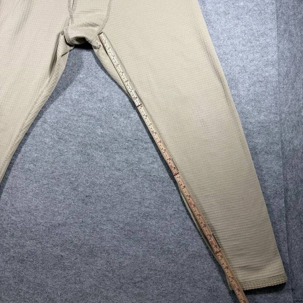 US Army Gen III ECWCS Thermal Drawers Mens M Tan Polartec Fleece Base Layer